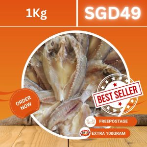 IKAN MASIN GELAMA (1KG FREE 100 GRAM)